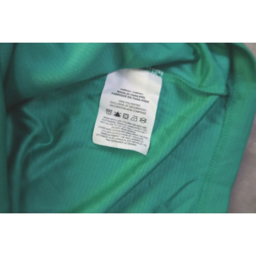 Nike Dri Fit Men's Golf Polo Shirt Emerald‎ Green Striped Short Sleeve XL